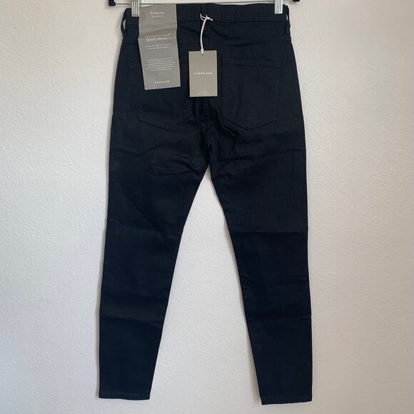 NWT Everlane Mid Rise Skinny Jean in Black - Picture 3 of 14